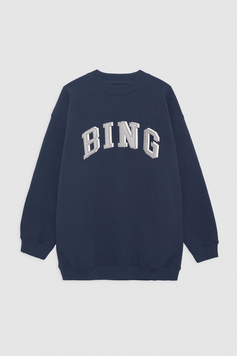 Sweat Anine Bing Tyler Bing Bleu Marine Femme | QHD-5516235